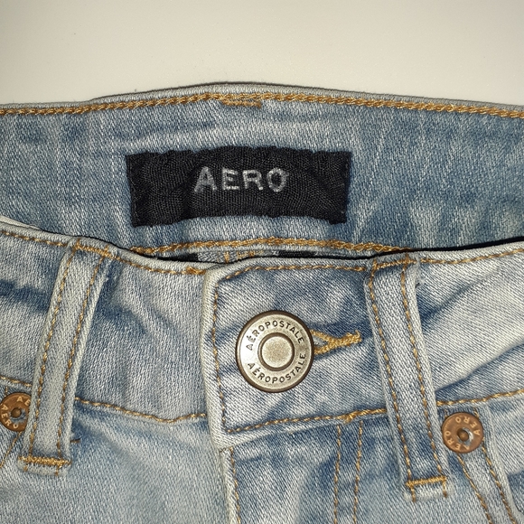 Aero Distressed Denim Shorts - Picture 3 of 15